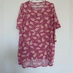 LuLaRoe Disney Kermit the Frog Irma tunic